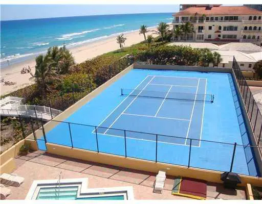 Tennis Court--right on the beach! at 3407 S Ocean Boulevard 4-C, Highland Beach