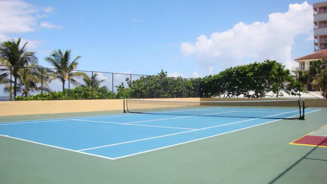 1 of the ONLY buildings with tennis! at 3407 S Ocean Boulevard 4-C, Highland Beach