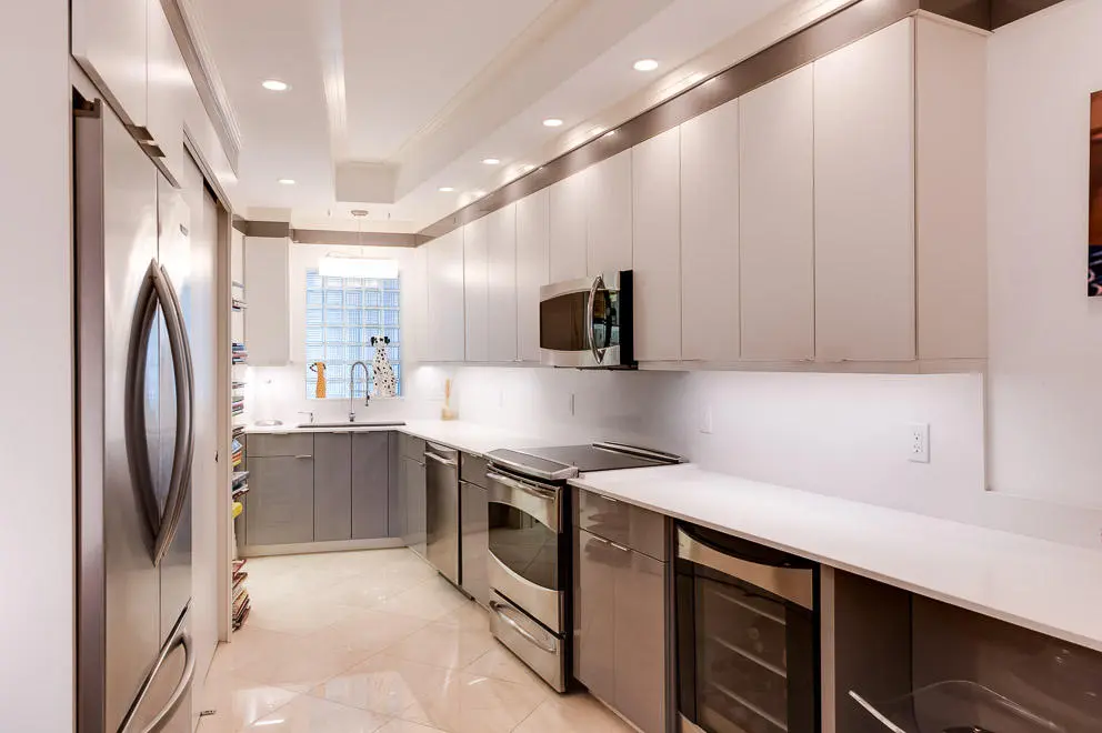 Kitchen at 100 Royal Palm Way G-1, Palm Beach