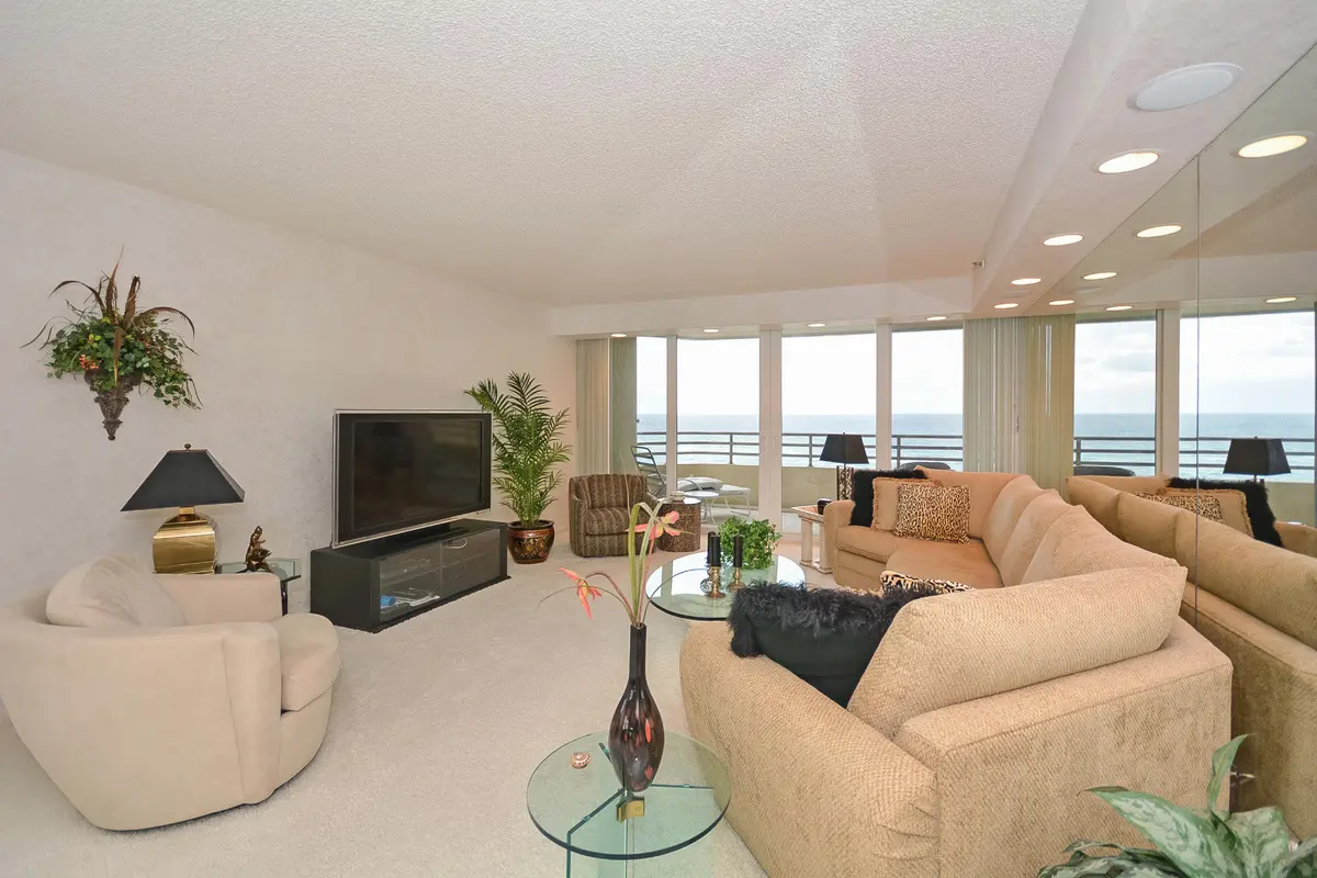 Living Room at 3407 S Ocean Boulevard 8d, Highland Beach
