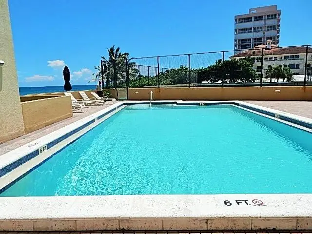 HEATED SWIMMING POOL at 3407 S Ocean Boulevard 7-C, Highland Beach
