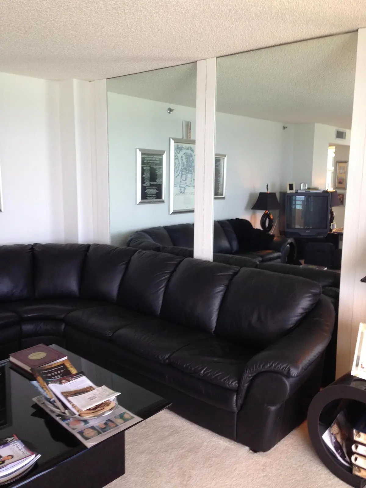 LIVING ROOM at 3407 S Ocean Boulevard 8a, Highland Beach