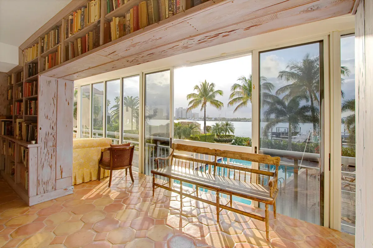 View from living room at 250 Bradley Place 208, Palm Beach