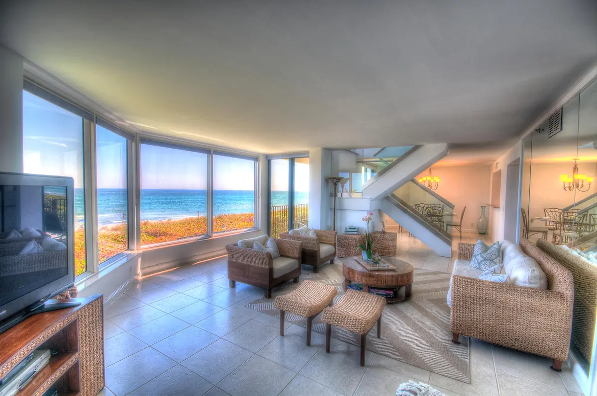 Living Room at 2565 S Ocean Boulevard 109n, Highland Beach