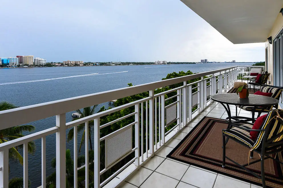 Balcony View MLS at 250 Bradley Place 708, Palm Beach