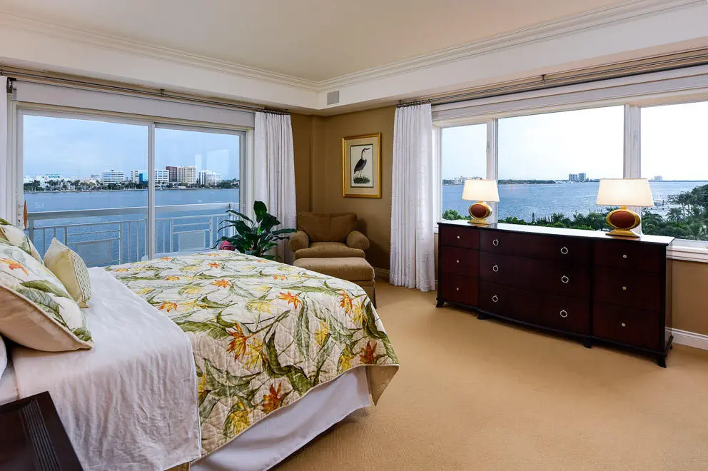 Master Bedroom MLS at 250 Bradley Place 708, Palm Beach