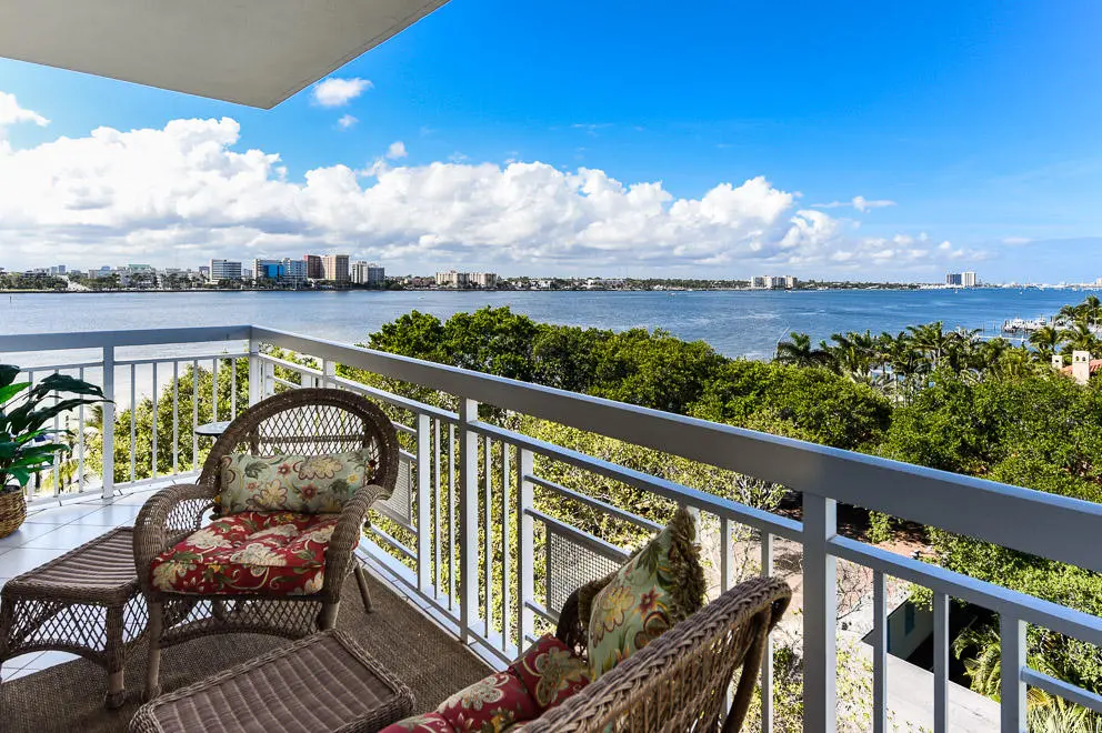 Balcony View at 250 Bradley Place 707, Palm Beach