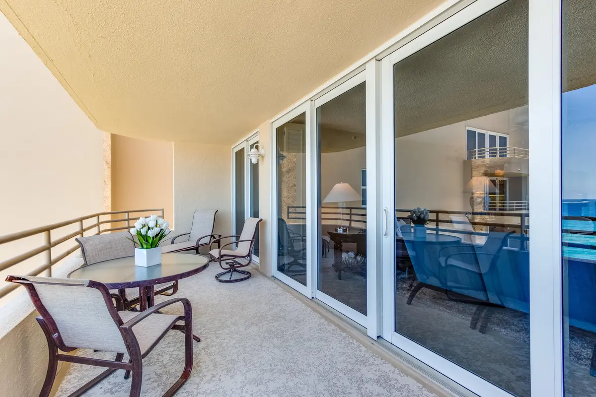 oversized balcony at 3407 S Ocean Boulevard 9d, Highland Beach