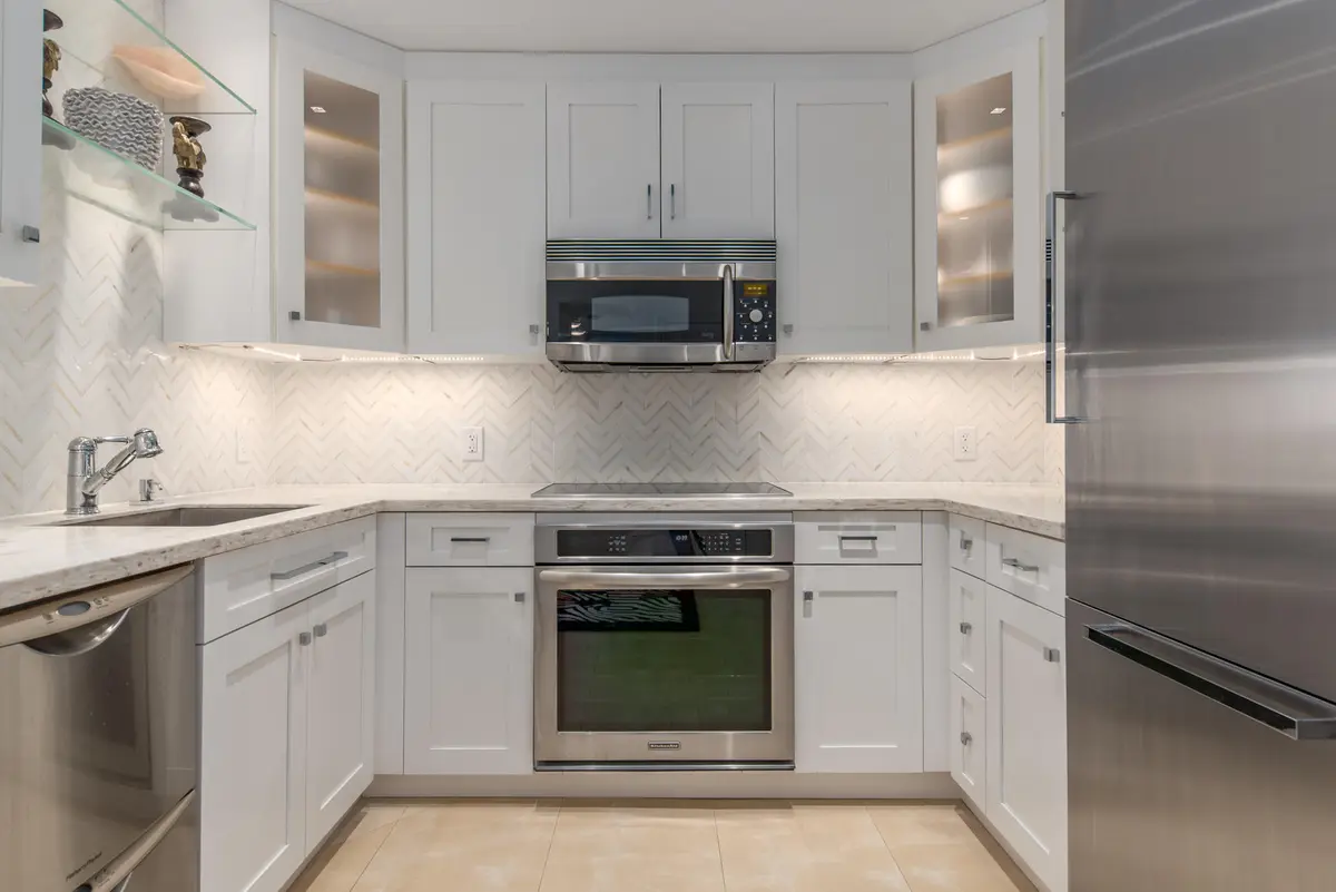 Kitchen at 250 Bradley Place 501, Palm Beach