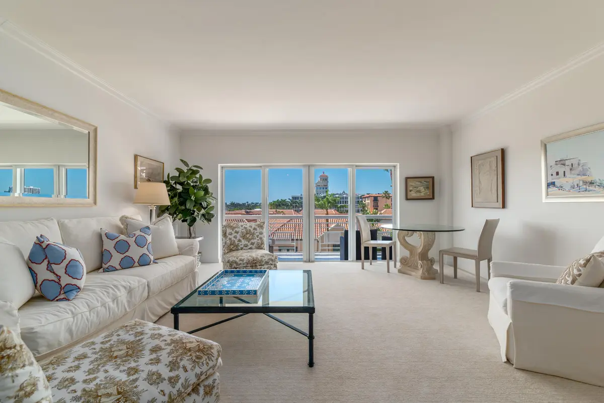 Living Room at 250 Bradley Place 501, Palm Beach