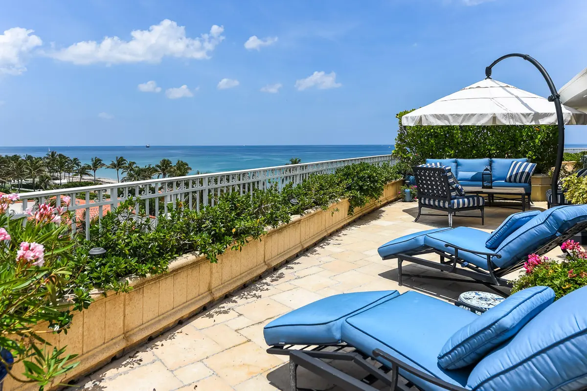 Balcony and Ocean View at 100 Royal Palm Way Ph-2, Palm Beach