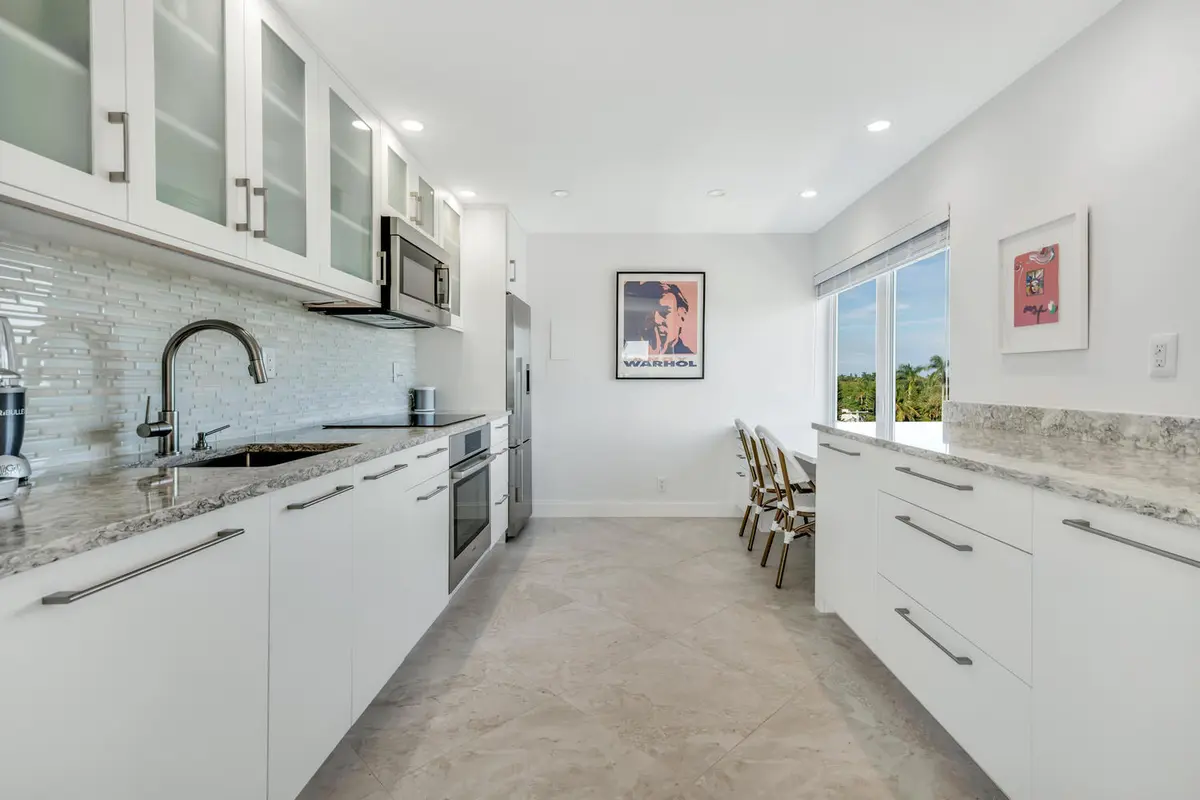 Kitchen at 250 Bradley Place 602, Palm Beach