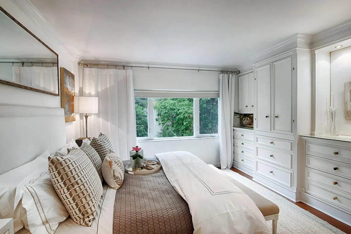 Guest Bedroom at 250 Bradley Place 206, Palm Beach