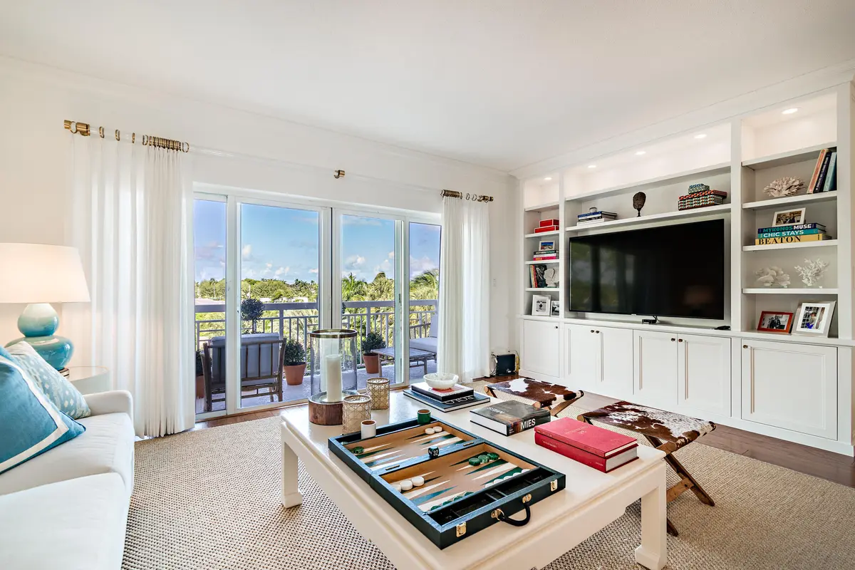 Living Area at 250 Bradley Place 505, Palm Beach
