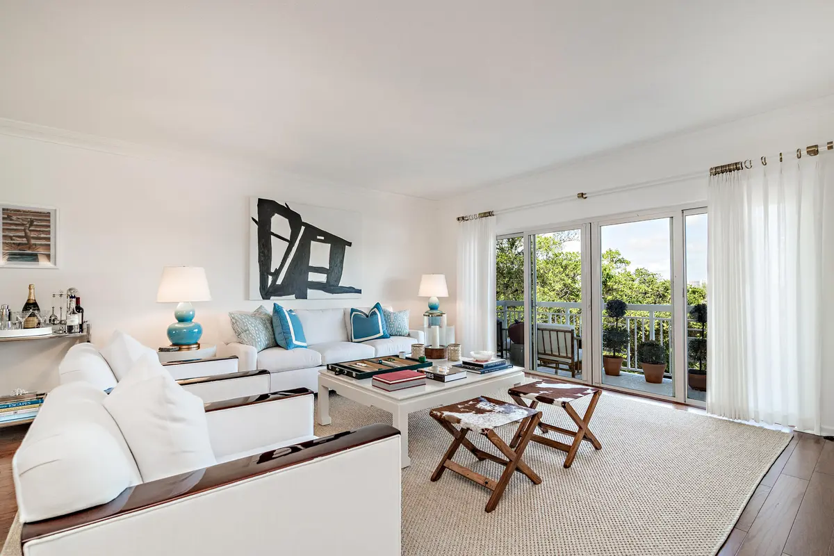 Living Area at 250 Bradley Place 505, Palm Beach