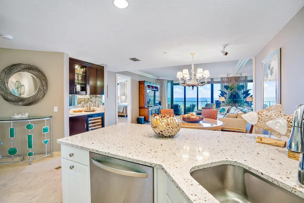 Kitchen at 800 Ocean Drive 203, Juno Beach