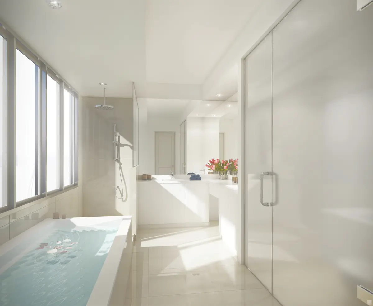 Sapphire Master Bathroom at 3 Water Club Way 802, North Palm Beach