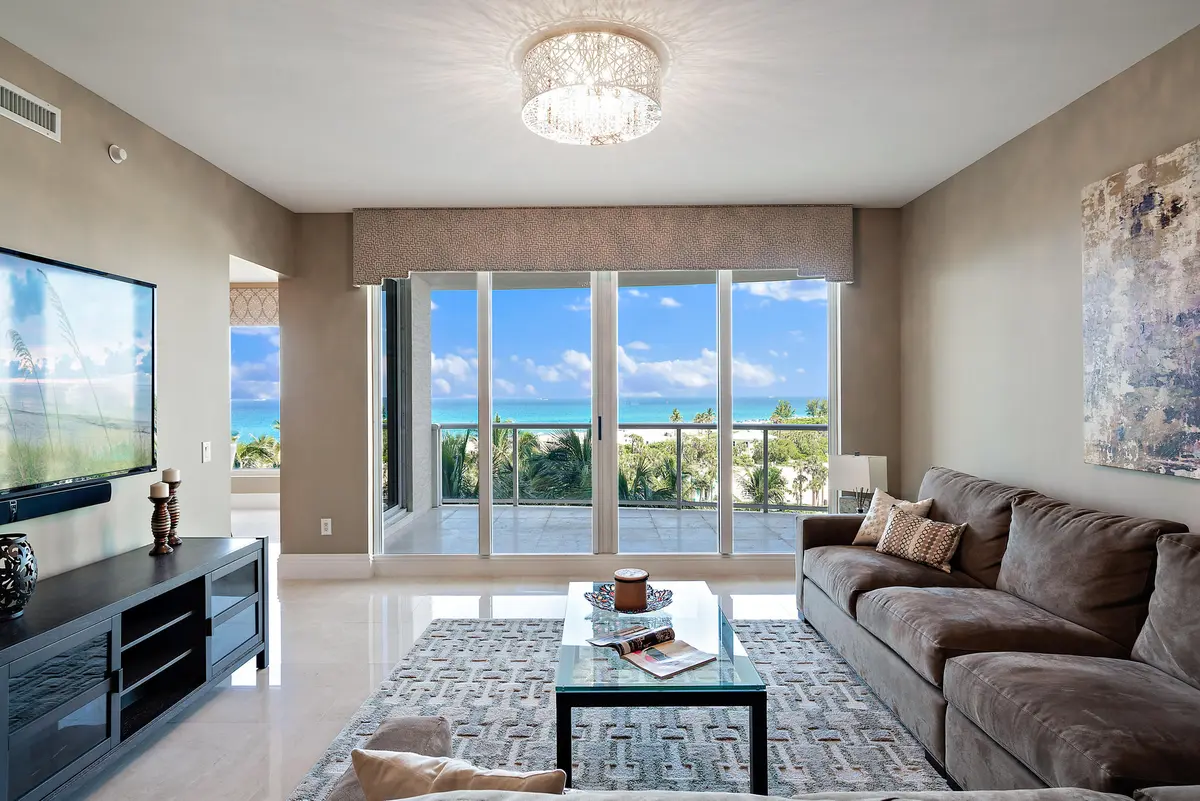 Living Room at 2700 N Ocean Drive 502-B, Singer Island