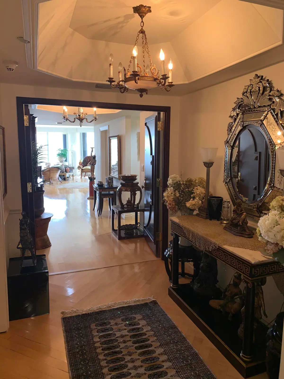 Private Front Entry Hall at 2600 Island Boulevard 1001, Aventura