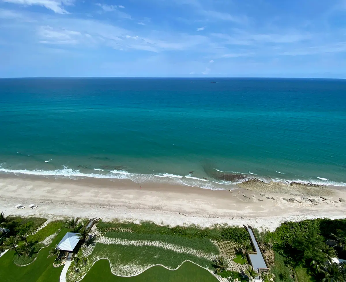View of Ocean an Greenspace at 5000 N Ocean Drive 1803, Singer Island