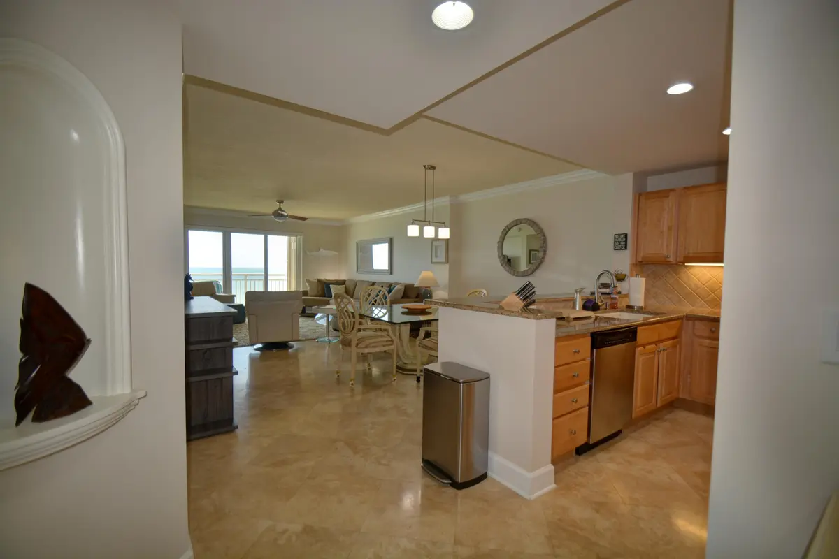 Kitchen - Dining - Living - Balcony at 3702 N A1a 902, Fort Pierce