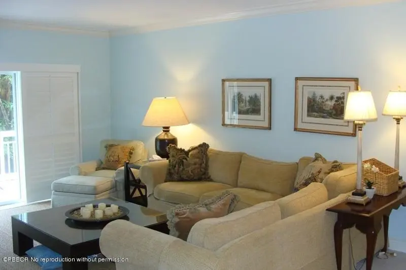 Living room at 250 Bradley Place 204, Palm Beach