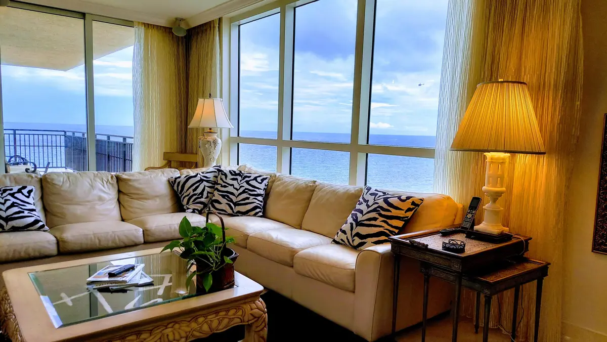Family Room at 3800 N Ocean Drive 1452, Singer Island