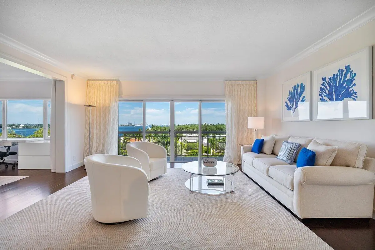Living Room at 250 Bradley Place 705, Palm Beach