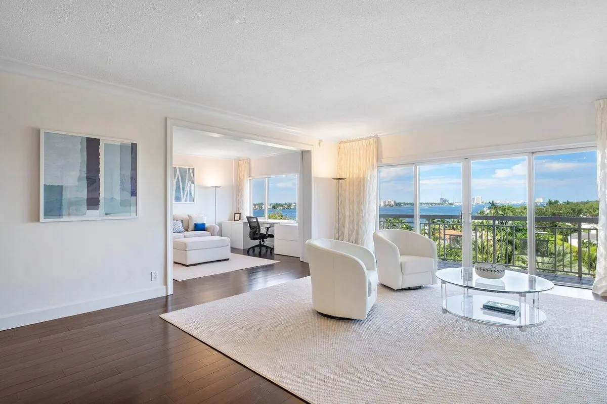 Living Room at 250 Bradley Place 705, Palm Beach