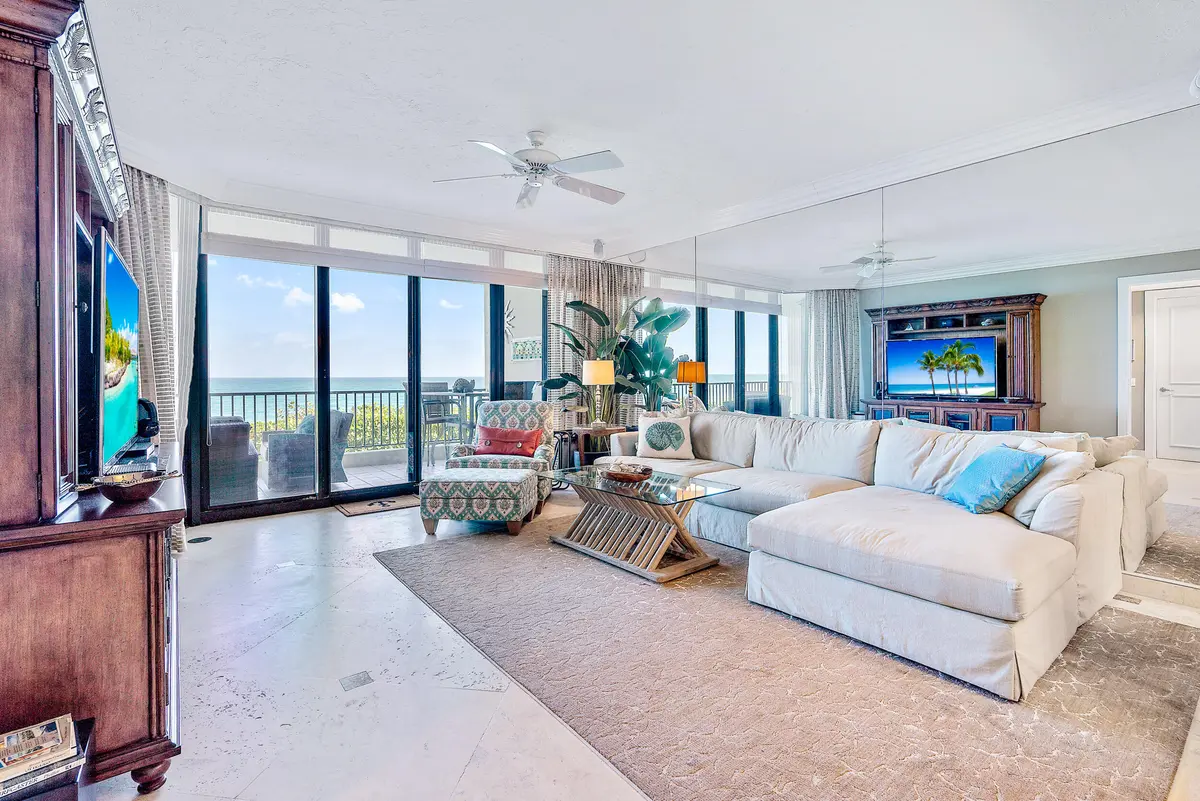 Living Room at 800 Ocean Drive 203, Juno Beach