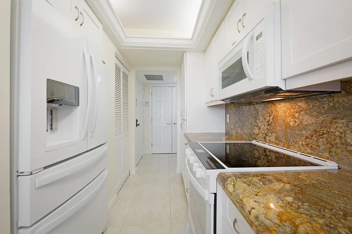 Galley Kitchen at 4900 N Ocean Boulevard 611, Lauderdale-By-The-Sea