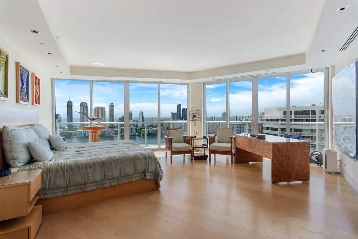 Master Bedroom at 4000 Island Boulevard 1, Aventura