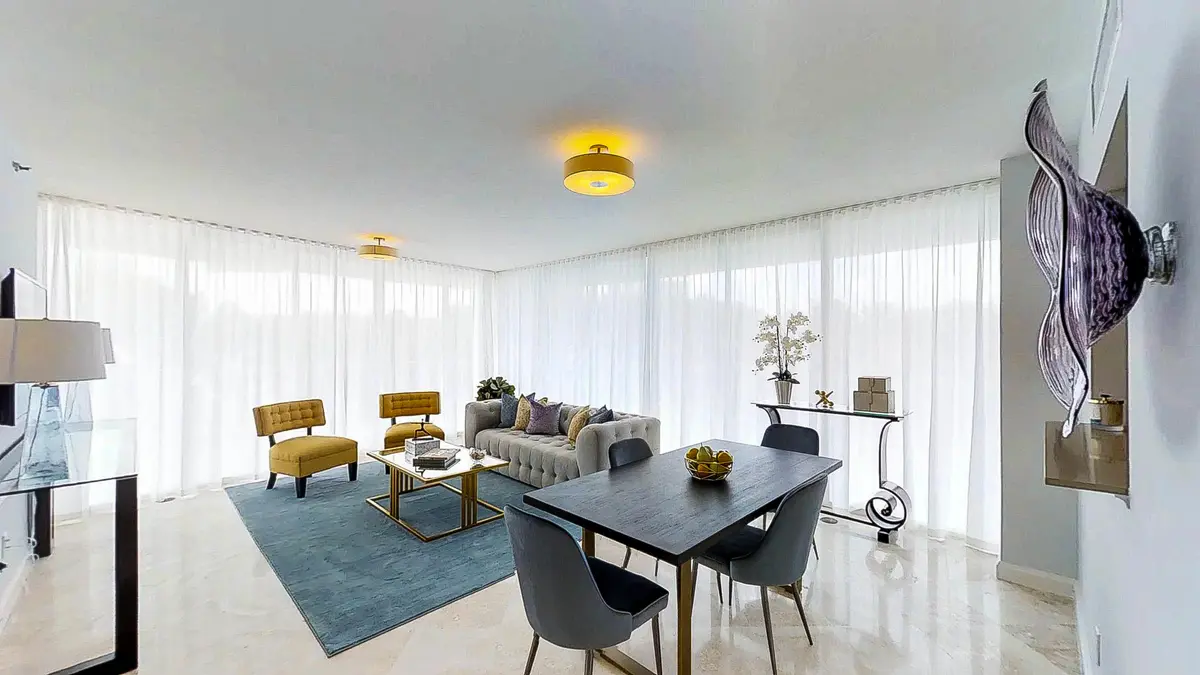 Living Room at 2127 Brickell Avenue 504, Miami