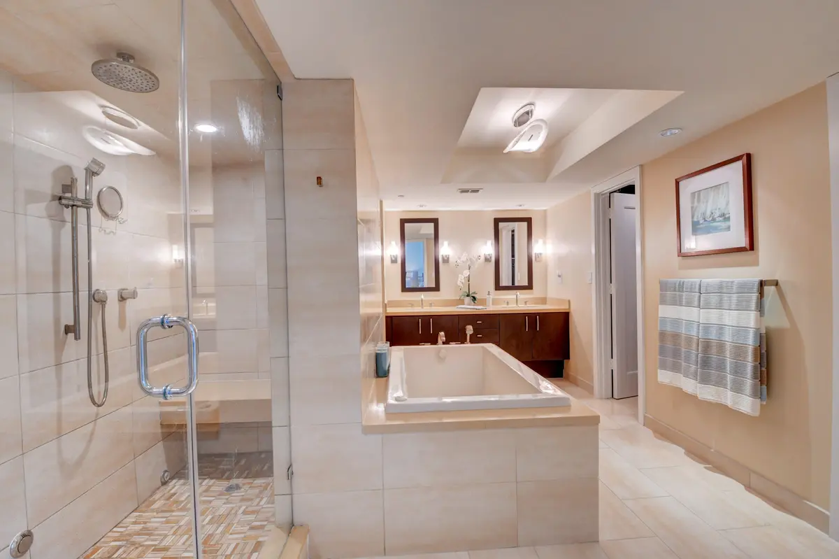 MASTER BATH at 3407 S Ocean Boulevard 2a, Highland Beach