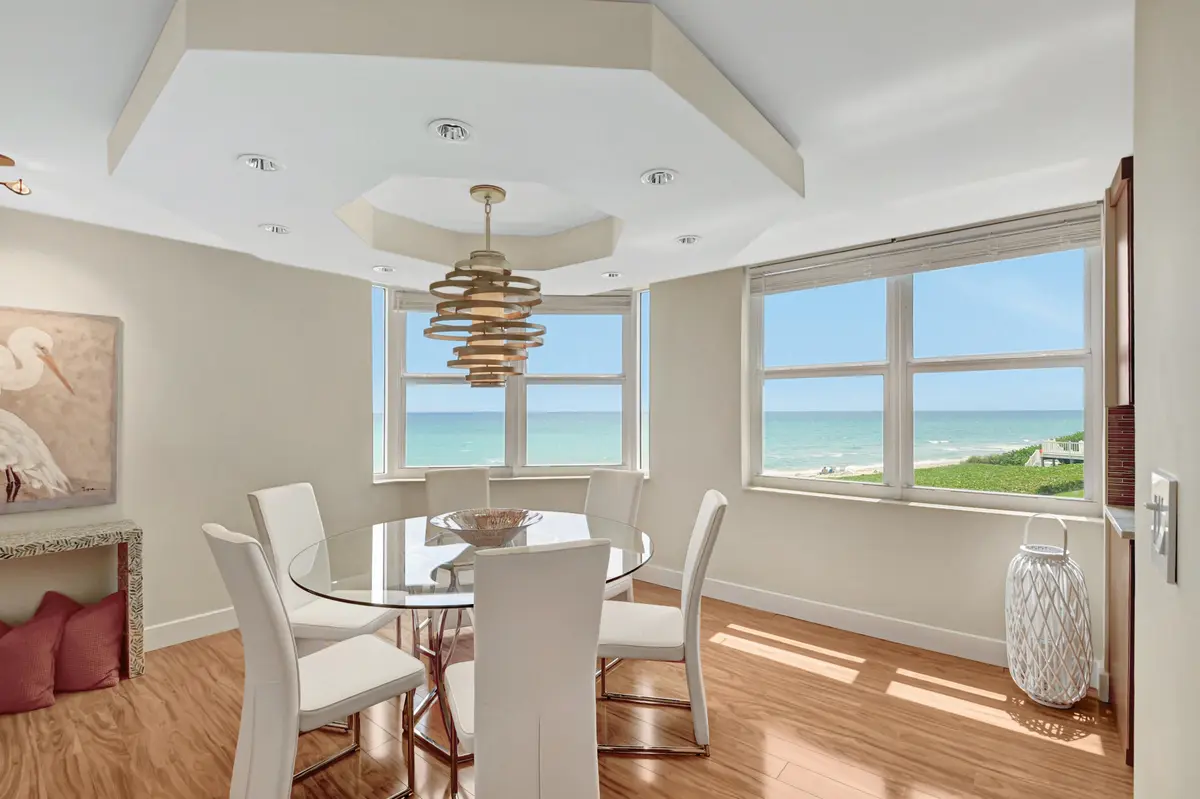 DINING ROOM at 3407 S Ocean Boulevard 2a, Highland Beach