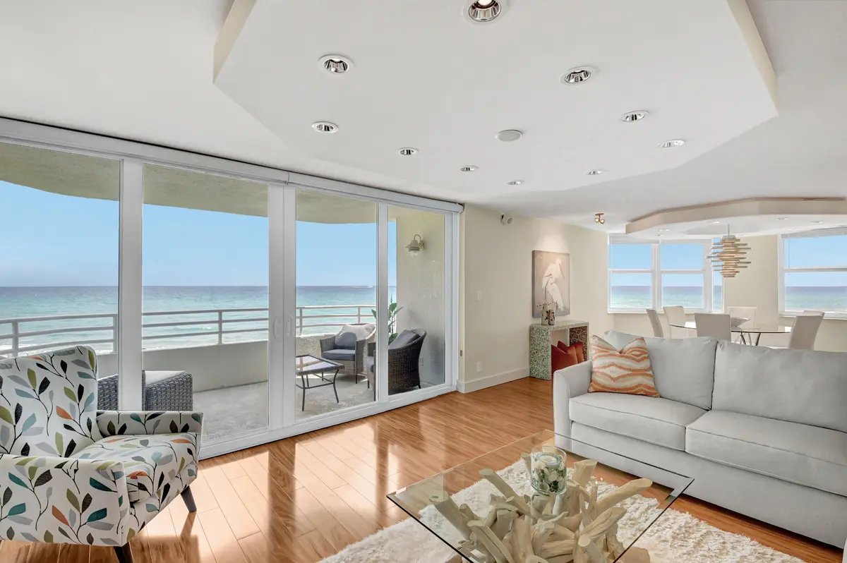 LIVING ROOM at 3407 S Ocean Boulevard 2a, Highland Beach