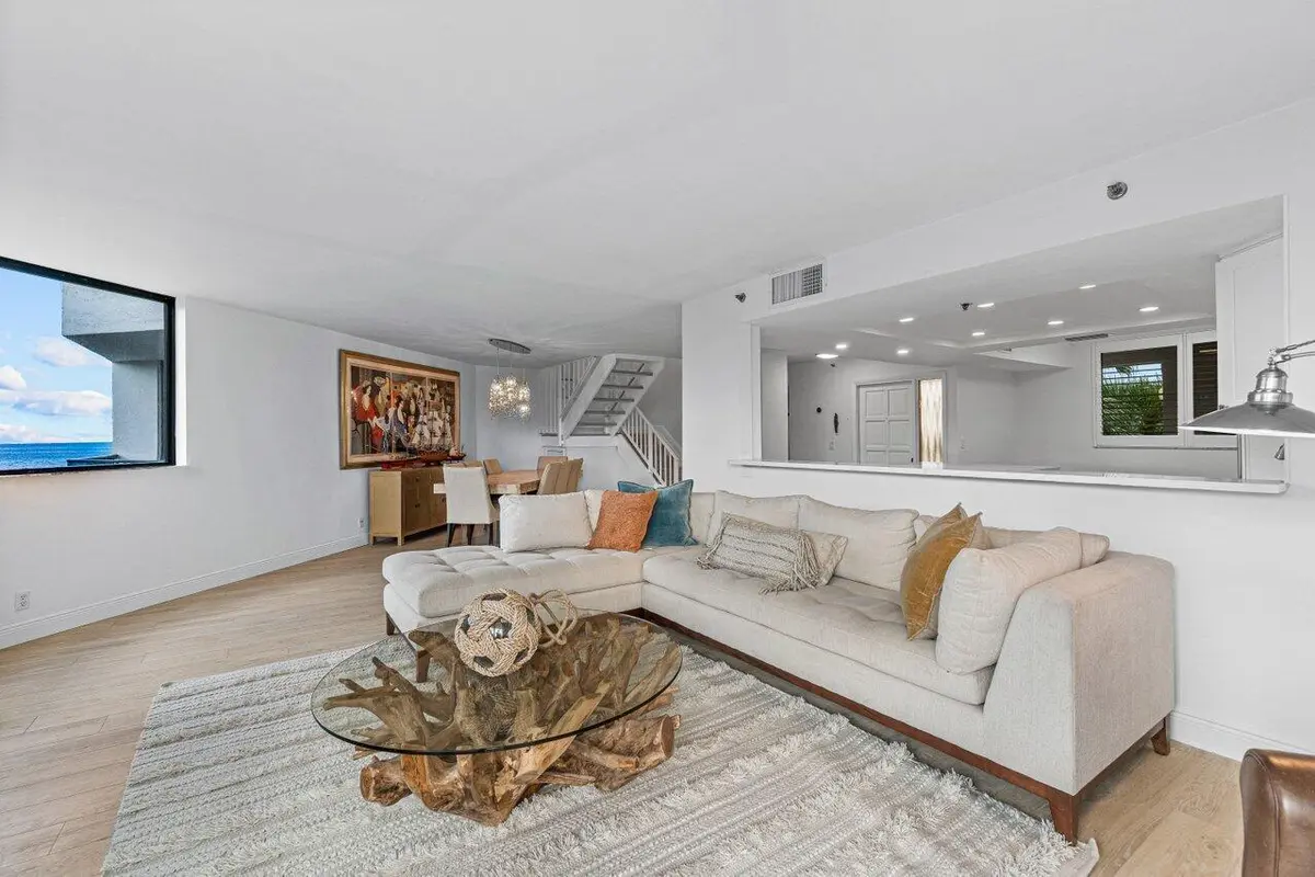 living room at 2565 S Ocean Boulevard 205n, Highland Beach