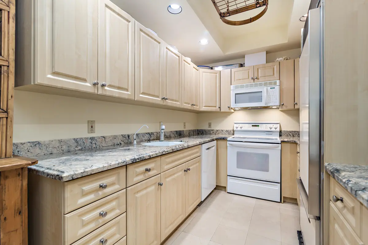 Kitchen at 429 Australian Avenue 80, Palm Beach
