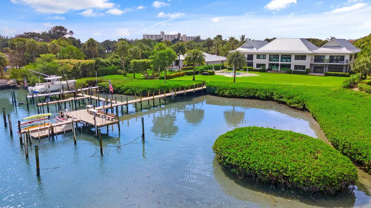 Back Yard of Jupiter Inlet Cove at 851 Saturn Street F, Jupiter
