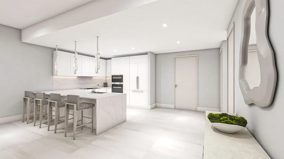 KITCHEN at 220 Lake Shore Drive N-1810, Lake Park