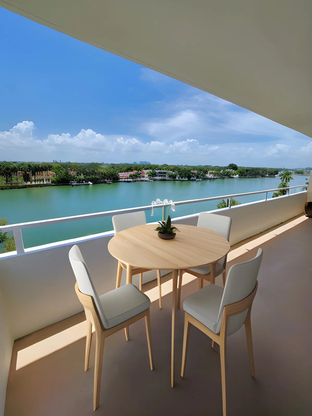 Oversized Balcony at 5600 Collins Avenue 7-F, Miami Beach