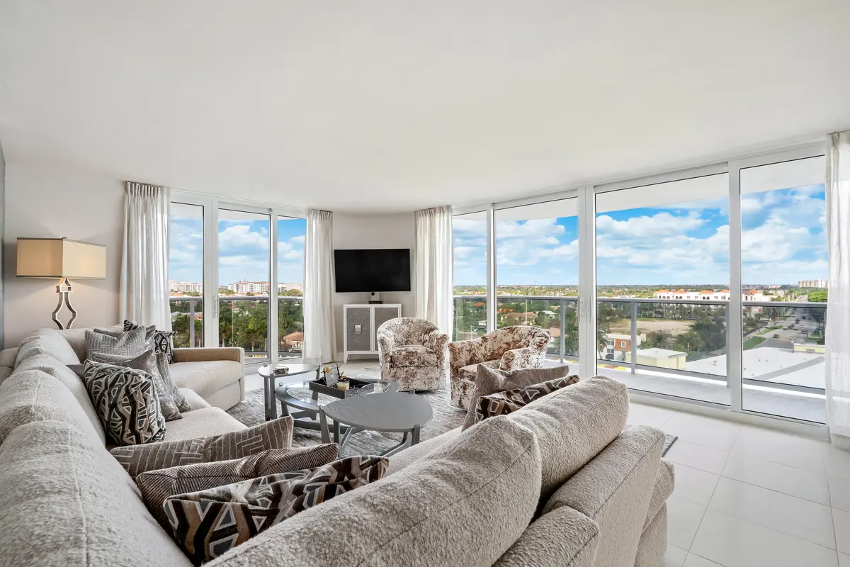 WRAP AROUND CORNER LIVING ROOM at 350 S Ocean Boulevard 9-C, Boca Raton