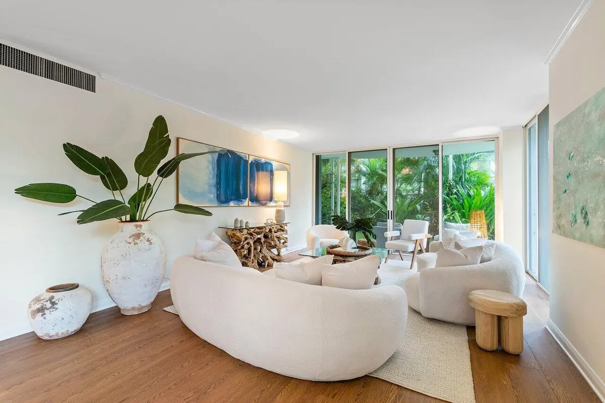 Living Room at 429 Australian Avenue 3, Palm Beach