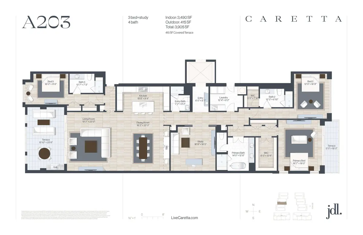 Floorplan at 1011 Us Highway 1 A203, Juno Beach