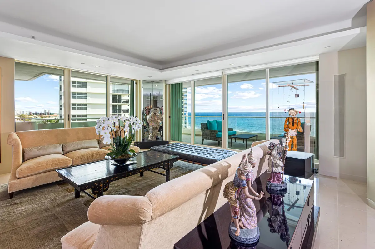 LIVING ROOM at 2494 S Ocean Boulevard J7, Boca Raton