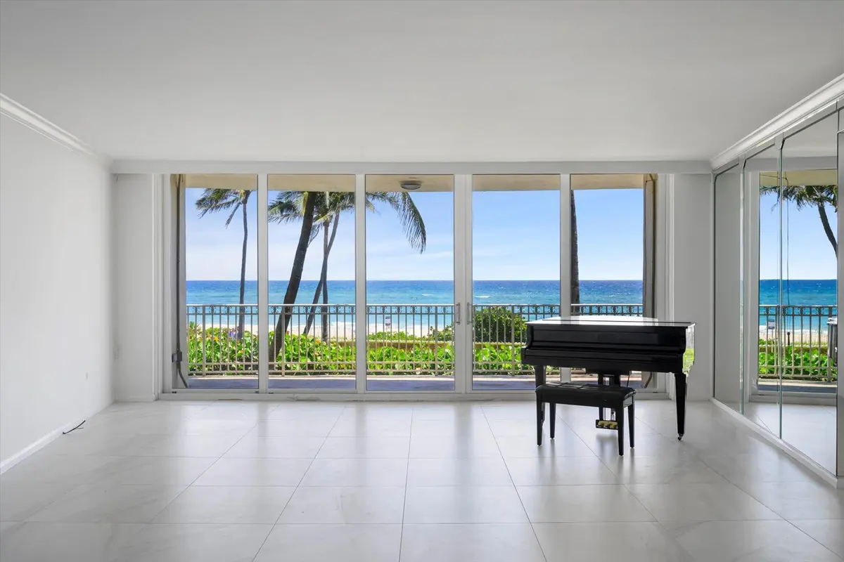 Living Room View at 100 Royal Palm Way A2, Palm Beach