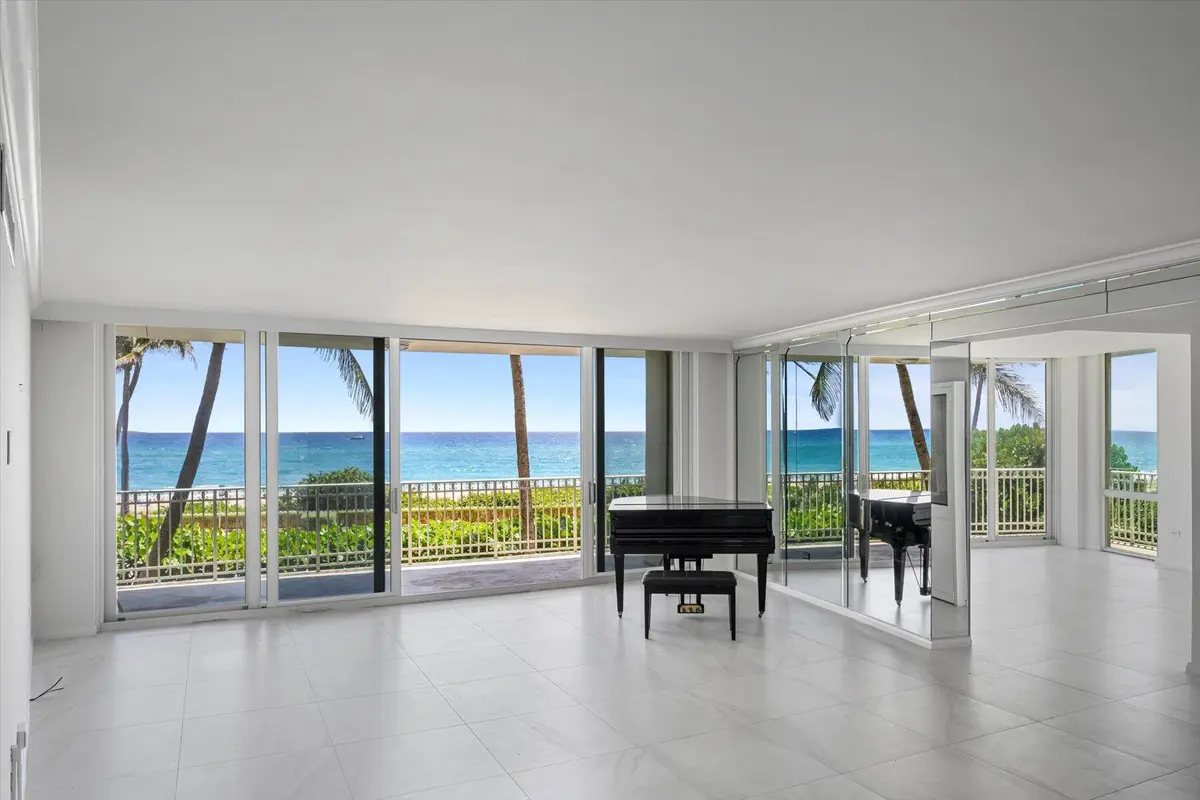 Living Room View at 100 Royal Palm Way A2, Palm Beach