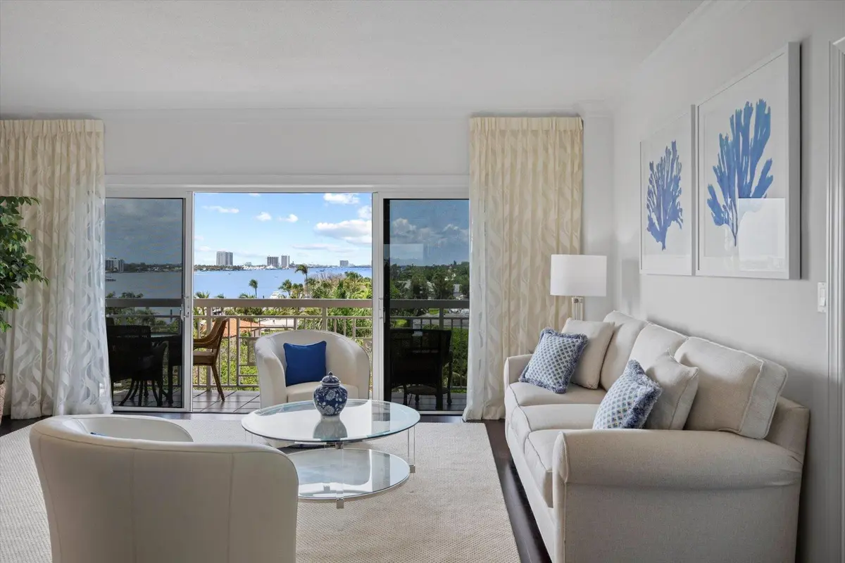 Living Room at 250 Bradley Place 705, Palm Beach