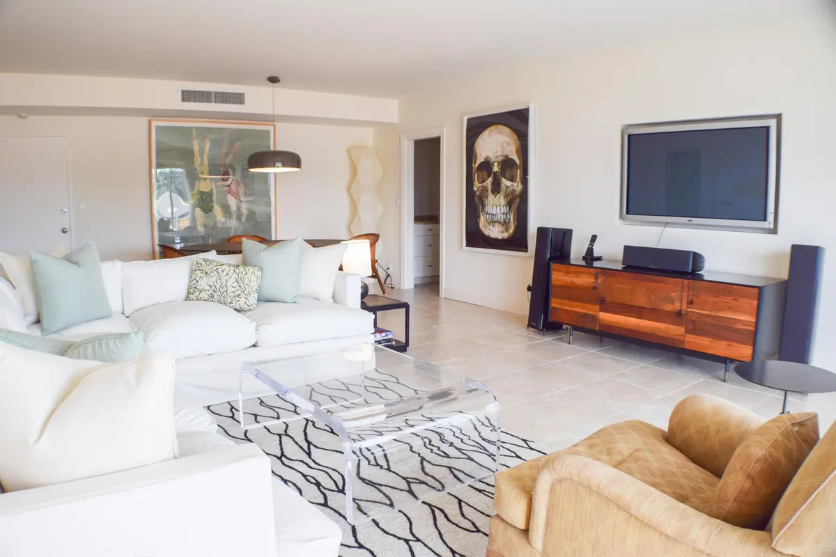 Living Room at 250 Bradley Place 609, Palm Beach