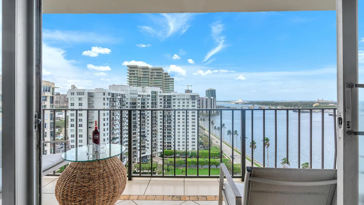 waterfront views for days at 1801 S Flagler Drive 1804, West Palm Beach